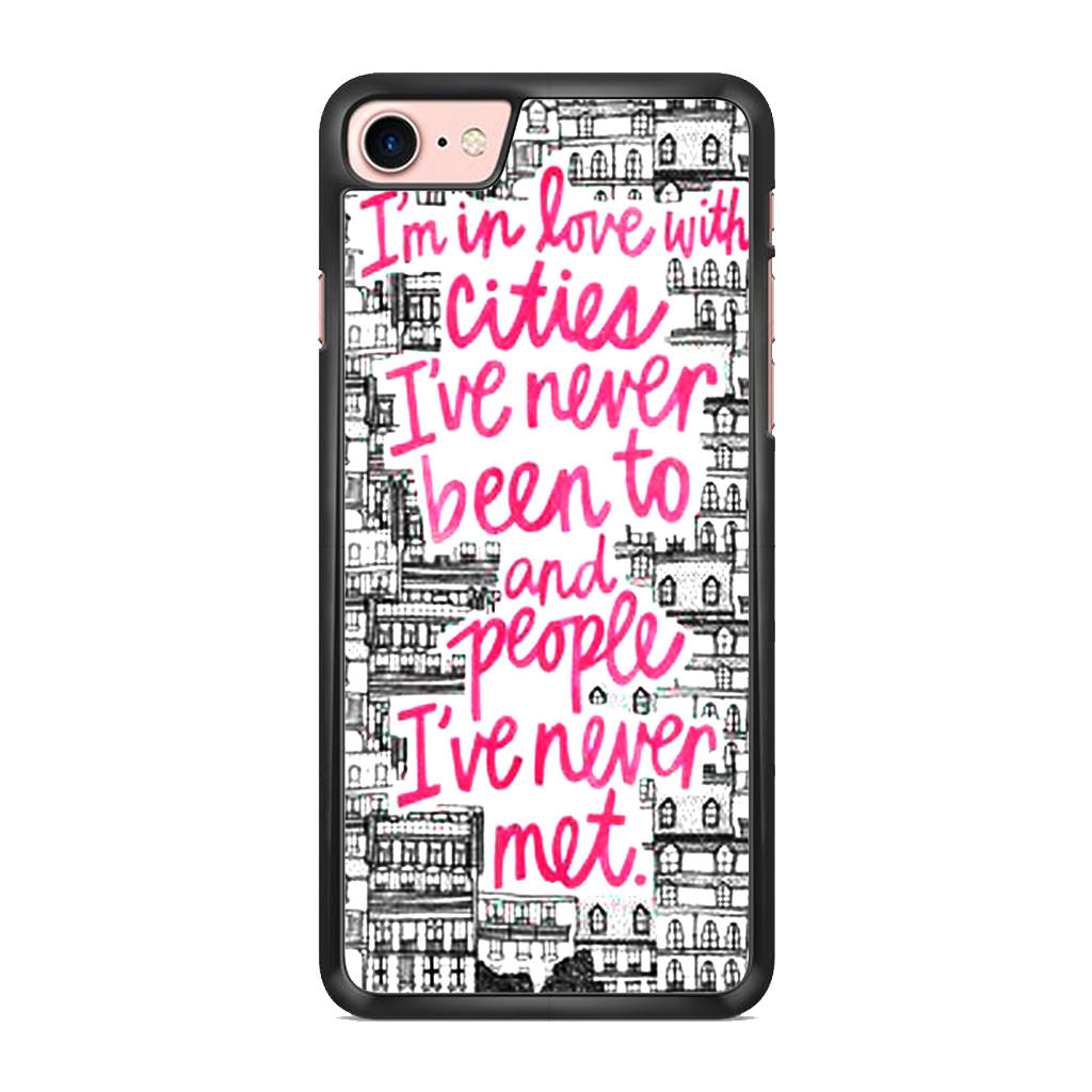 John Green Quotes I'm in Love With Cities iPhone 8 Case