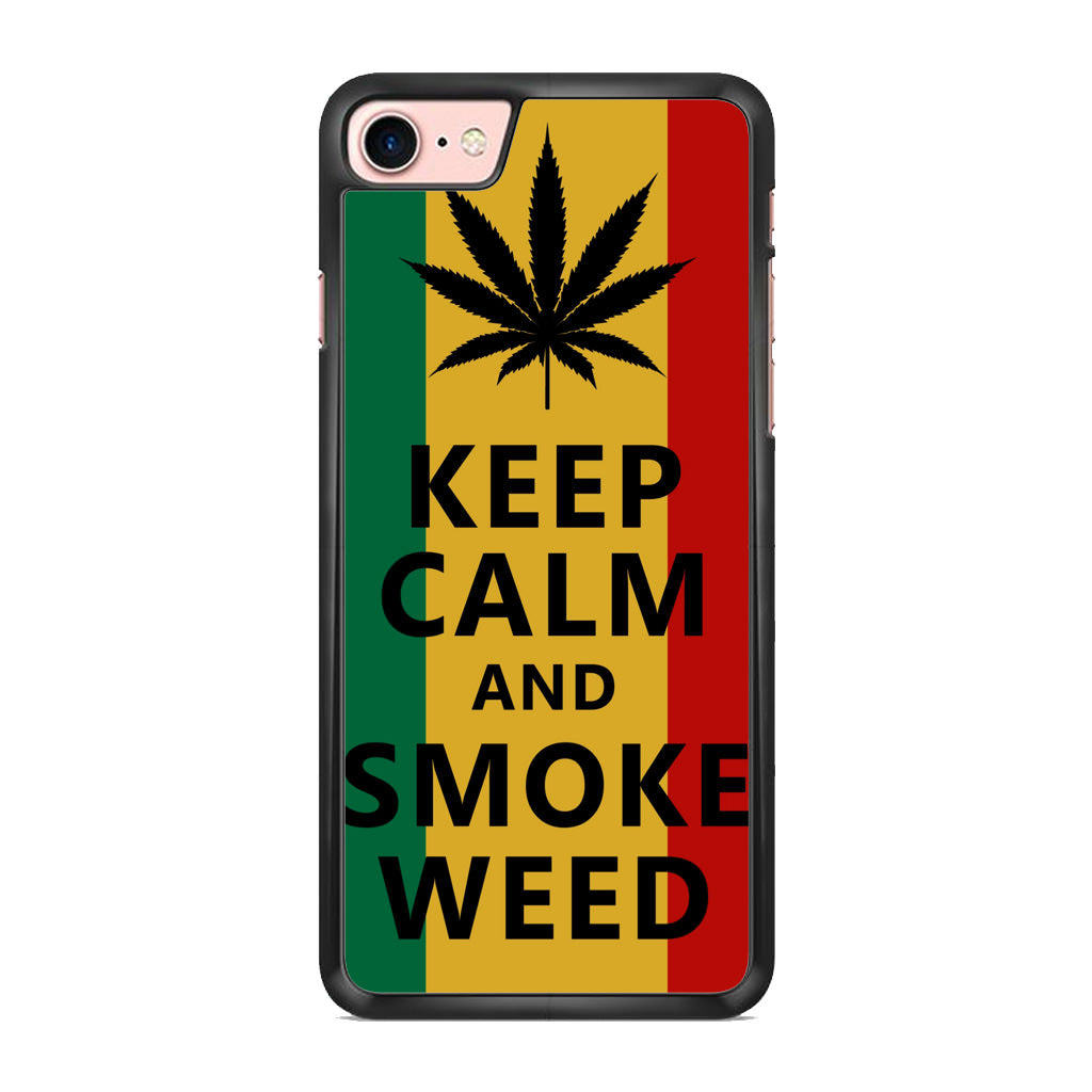 Keep Calm And Smoke Weed iPhone 8 Case