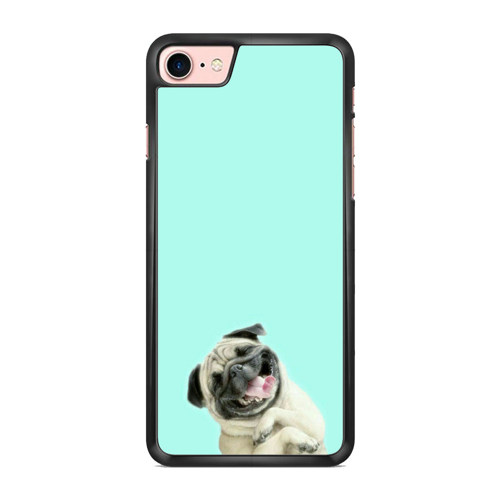 Laughing Pug iPhone 8 Case