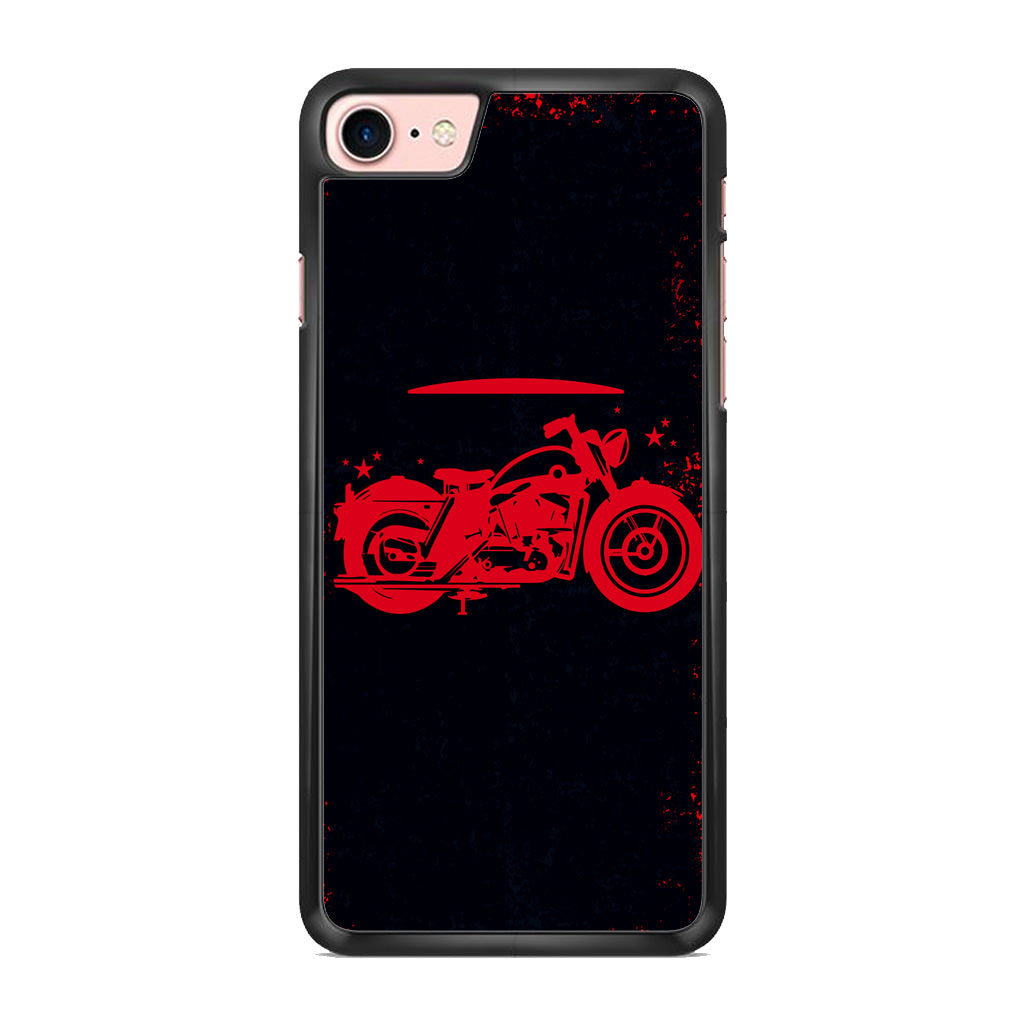 Motorcycle Red Art iPhone 8 Case