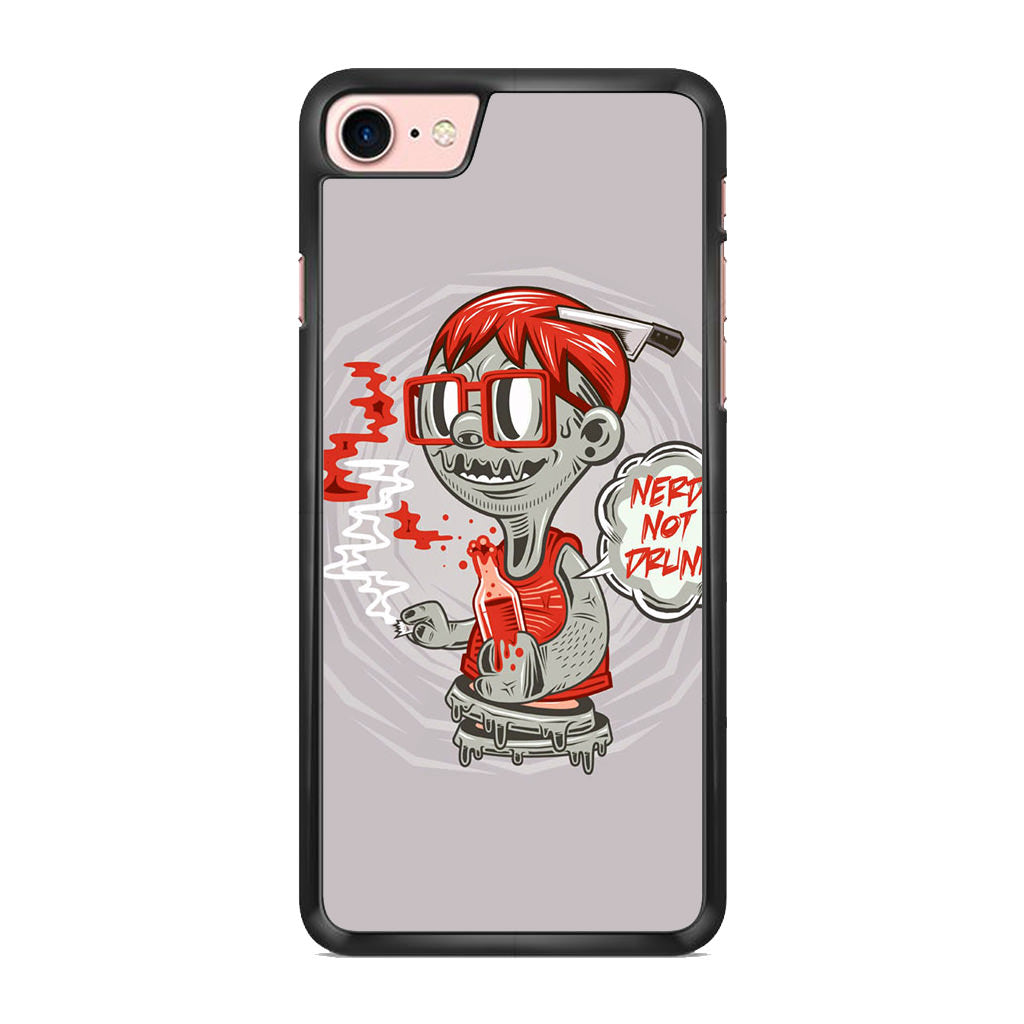 Nerd Not Drunk Zombie iPhone 8 Case