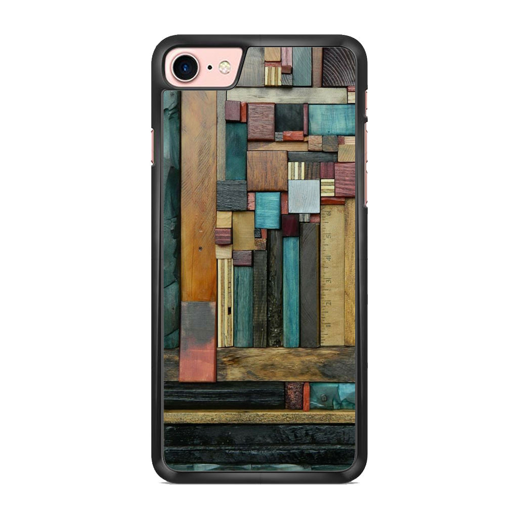 Painted Abstract Wood Sculptures iPhone 7 Case