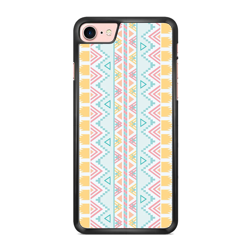 Peach Aztec Pattern iPhone 8 Case