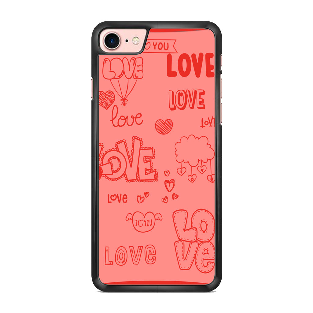 Pink Lover iPhone 8 Case