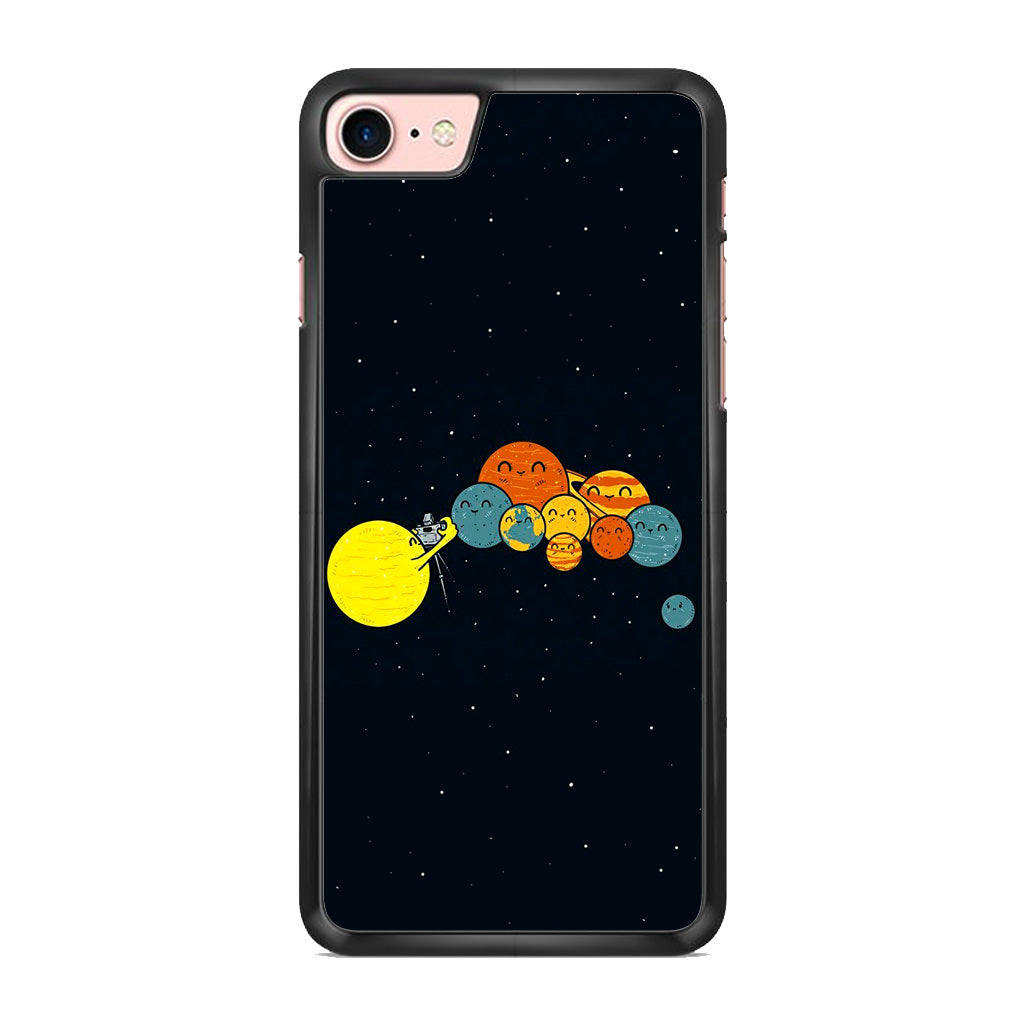 Planet Cute Illustration iPhone 8 Case