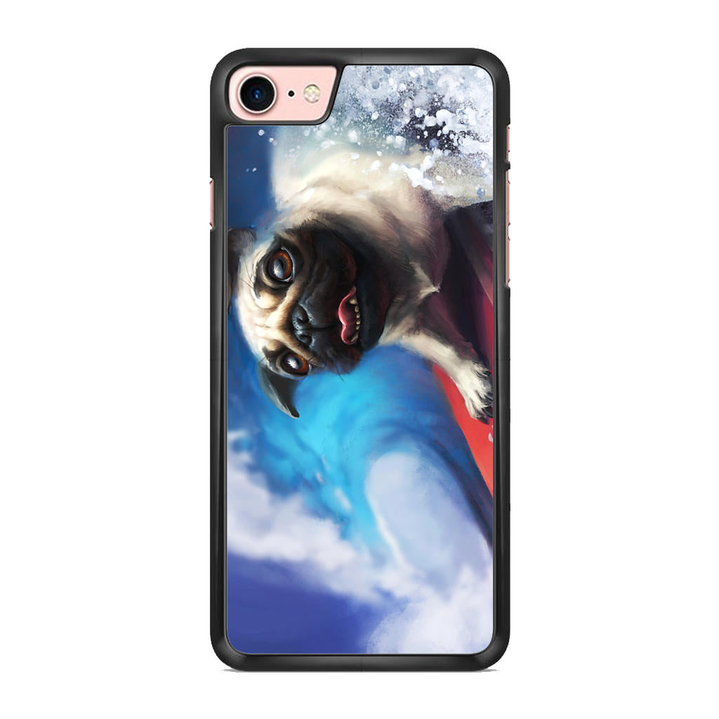 Pug Surfers iPhone 8 Case