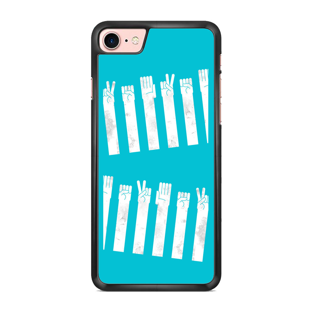 Rock Paper Scissors Zebra Crossing iPhone 8 Case