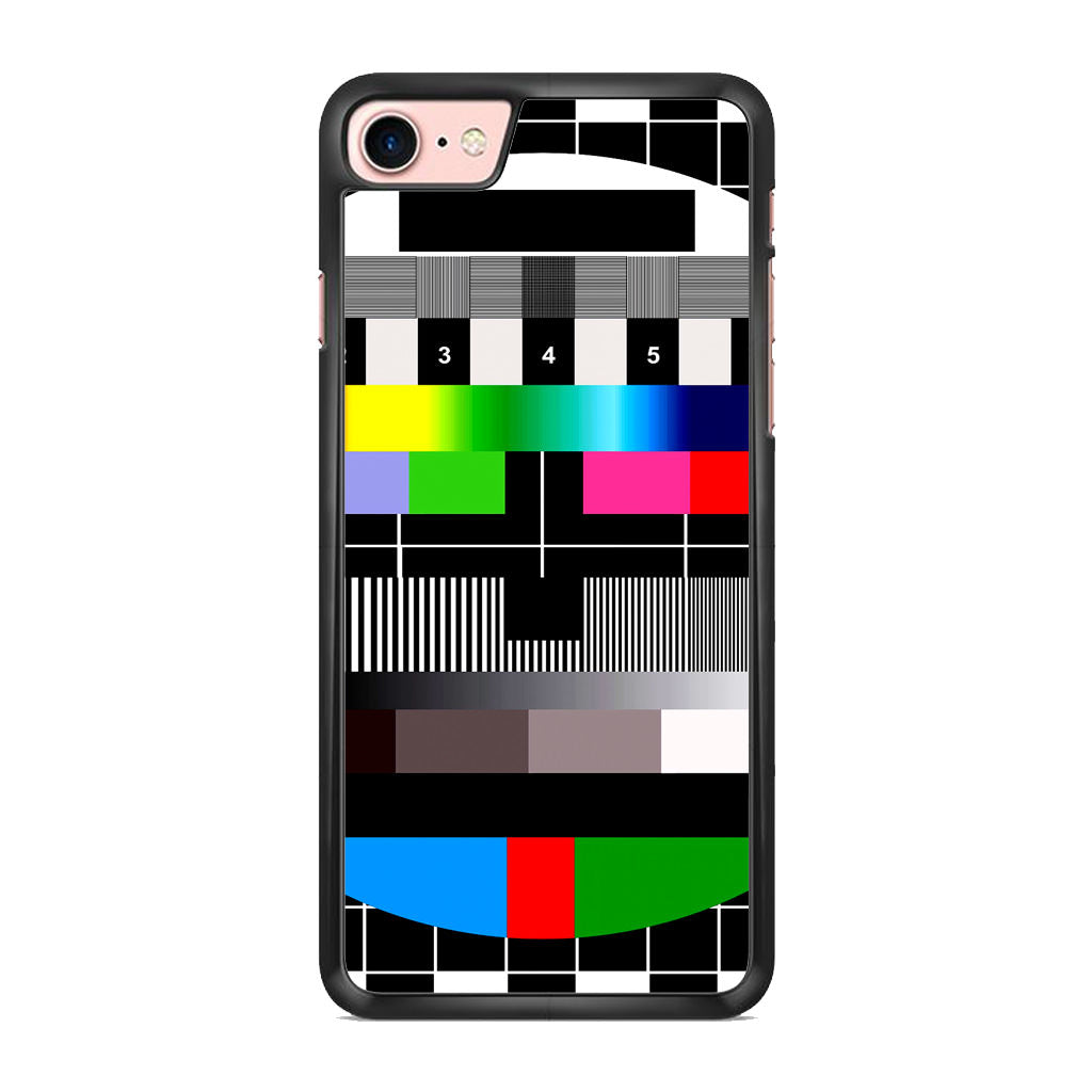 Scheme Pause TV Colorful Mesh iPhone 8 Case