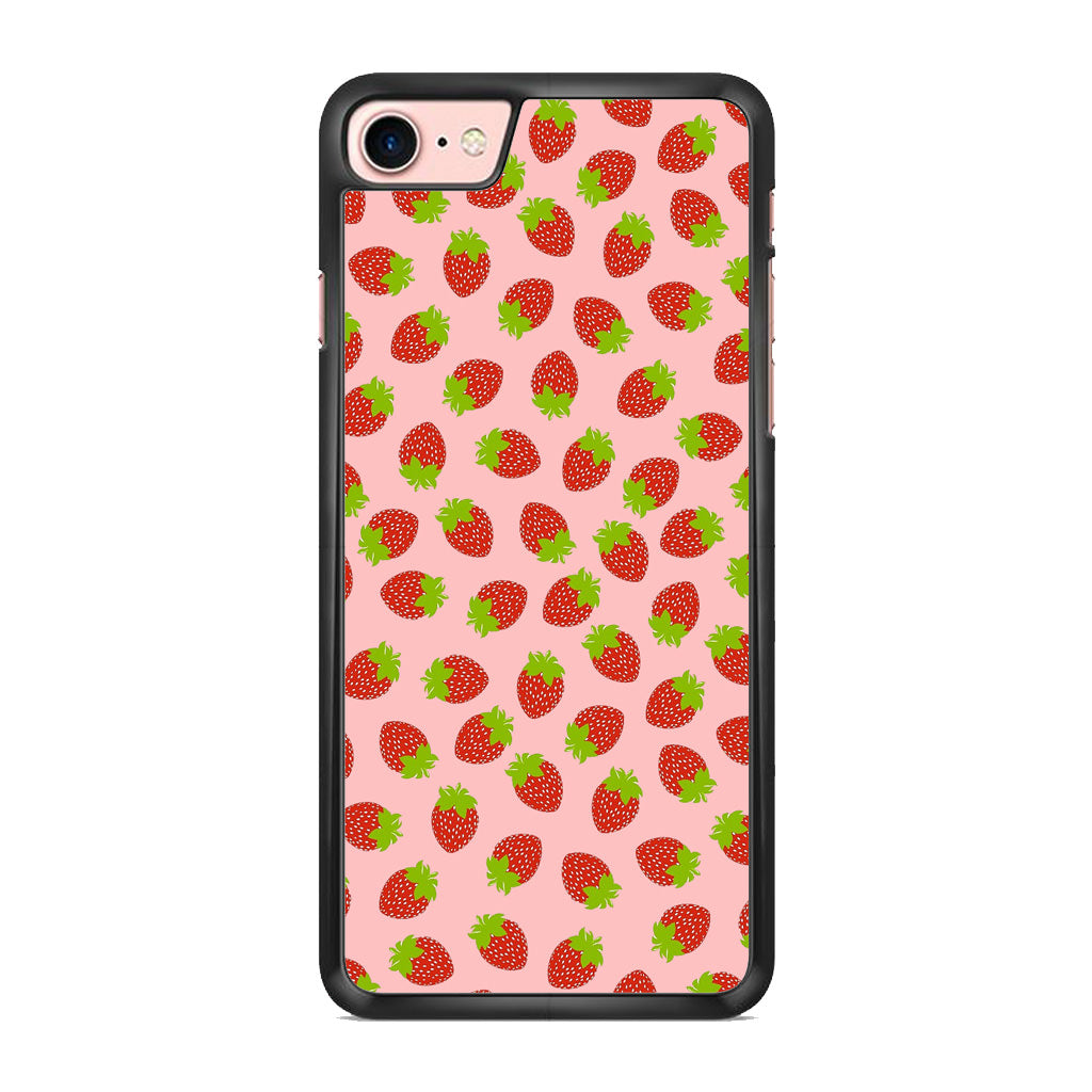 Strawberries Pattern iPhone 7 Case