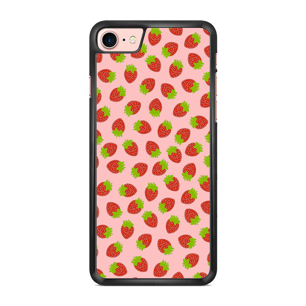 Strawberries Pattern iPhone 8 Case