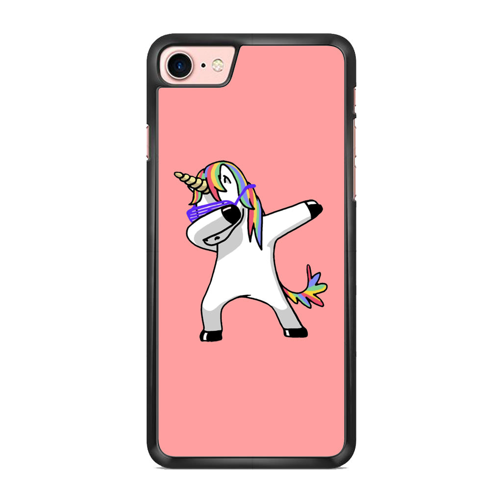 Unicorn Dabbing Pink iPhone 8 Case