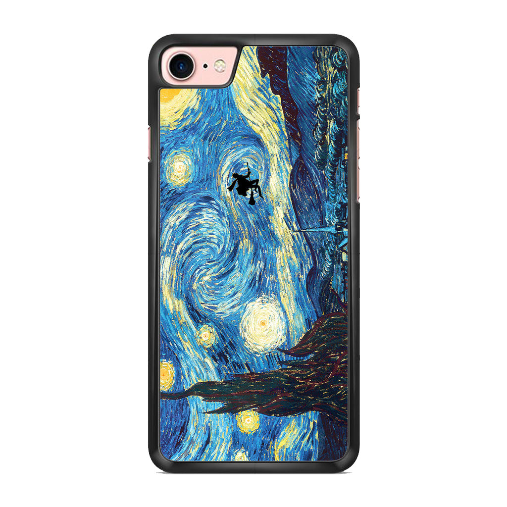 Witch on The Starry Night Sky iPhone 8 Case