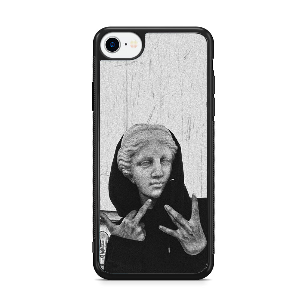 Greek Statue Wearing Hoodie iPhone SE 3rd Gen 2022 Case