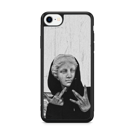 Greek Statue Wearing Hoodie iPhone SE 3rd Gen 2022 Case