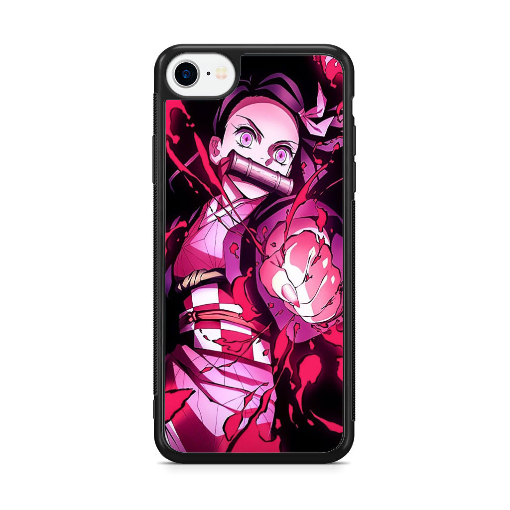 Nezuko Blood Demon Art iPhone SE 3rd Gen 2022 Case