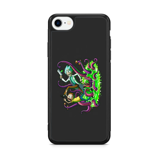 Rick And Morty Pass Through The Portal iPhone SE 3rd Gen 2022 Case