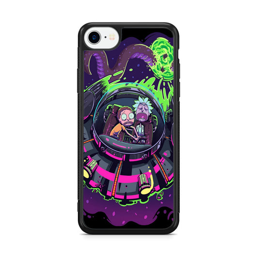 Rick And Morty Spaceship iPhone SE 3rd Gen 2022 Case