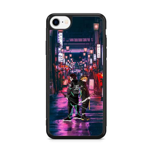 Tanjiro And Zenitsu in Style iPhone SE 3rd Gen 2022 Case