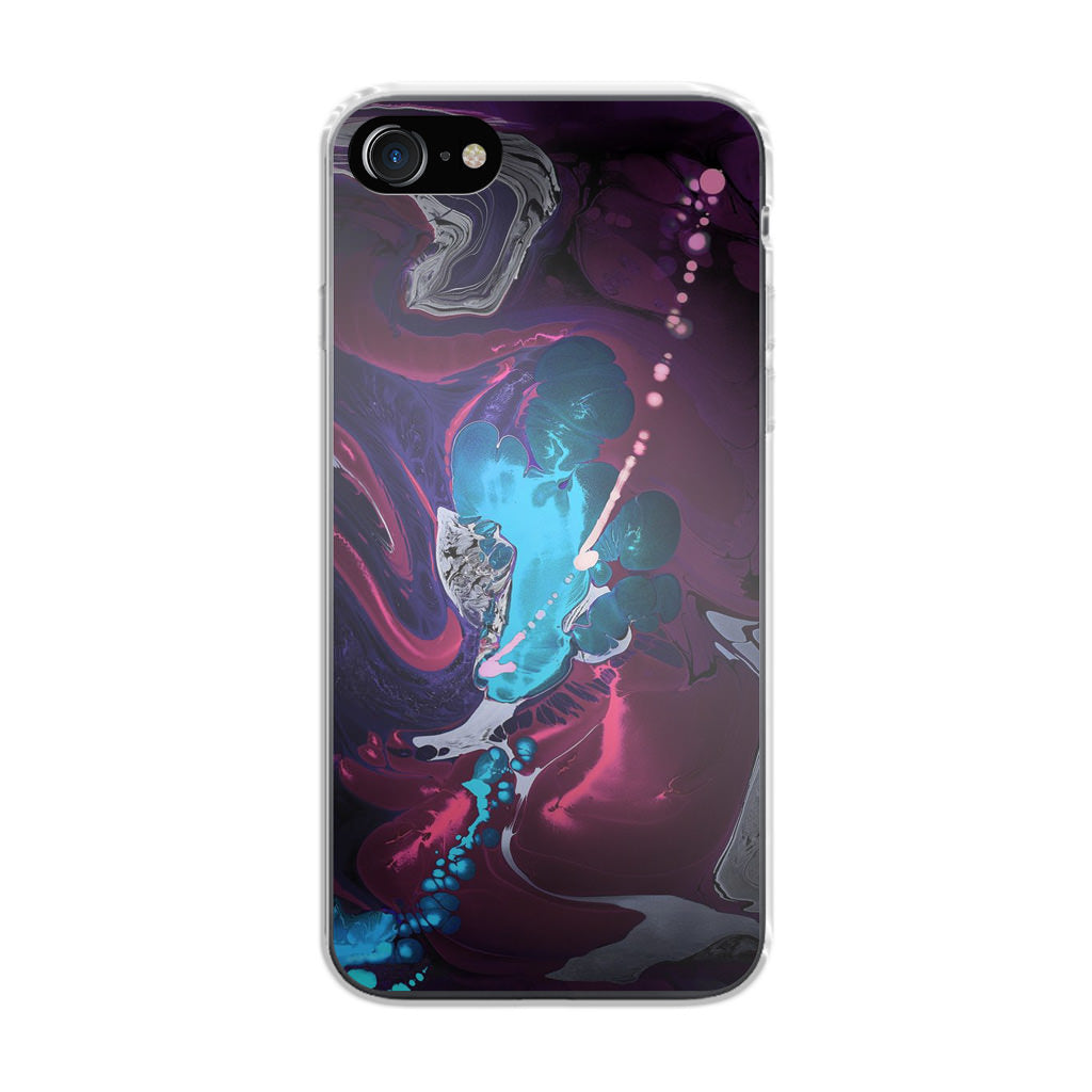 Abstract Purple Blue Art iPhone 8 Case