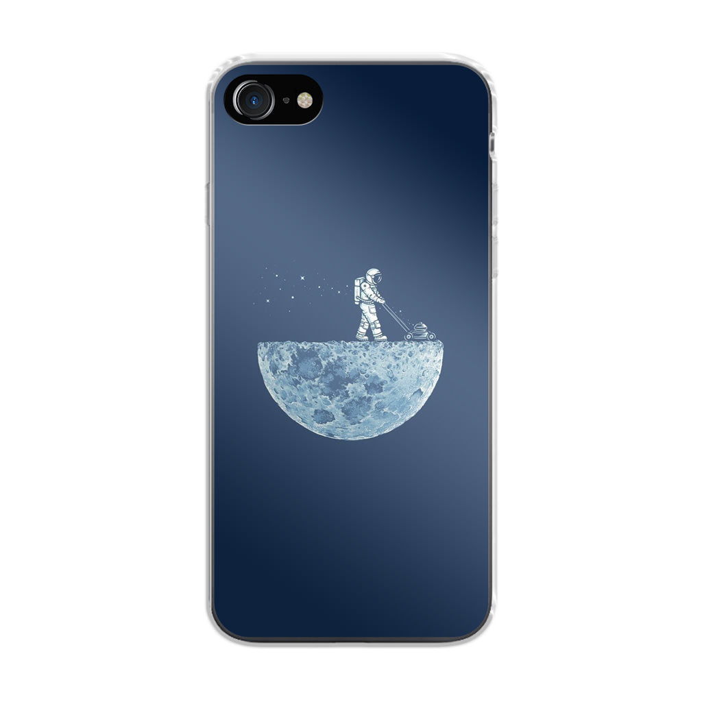 Astronaut Mowing The Moon iPhone 7 Case