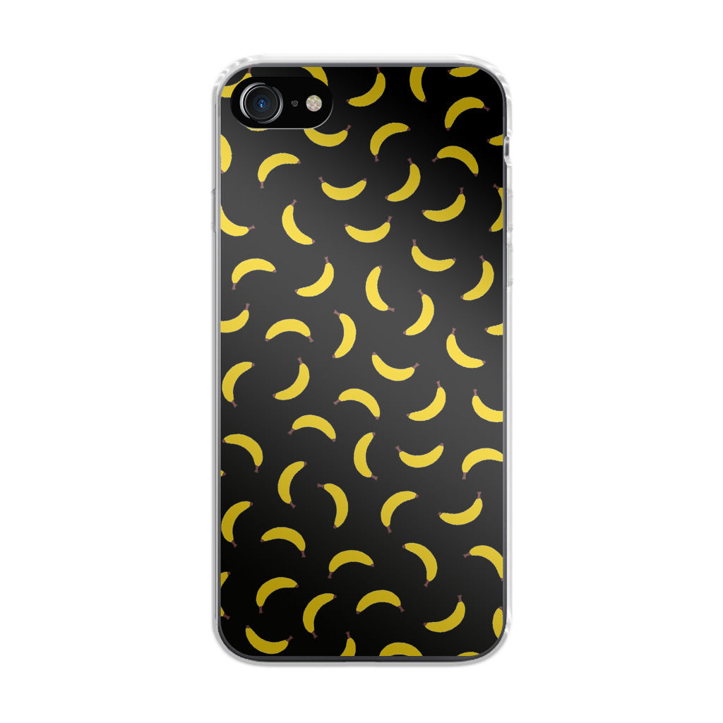 Bananas Fruit Pattern Black iPhone 8 Case