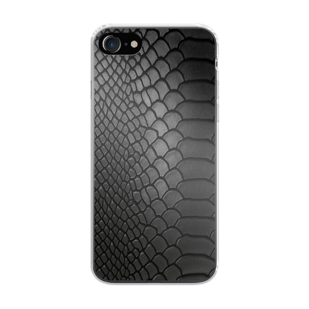 Black Snake Skin Texture iPhone 8 Case