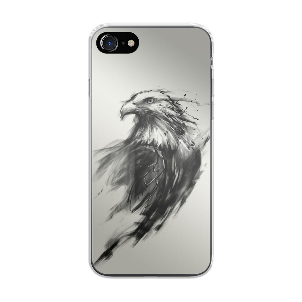Eagle Art Black Ink iPhone 8 Case