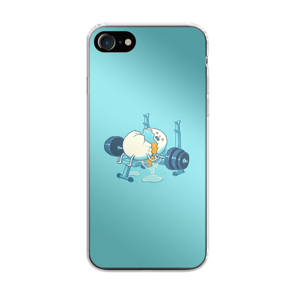 Egg Accident Workout iPhone 8 Case