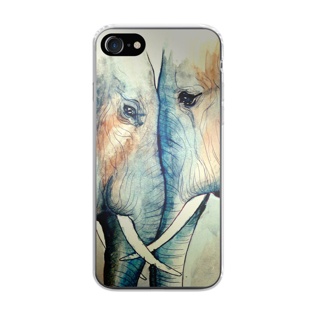 Elephants Sadness iPhone 7 Case