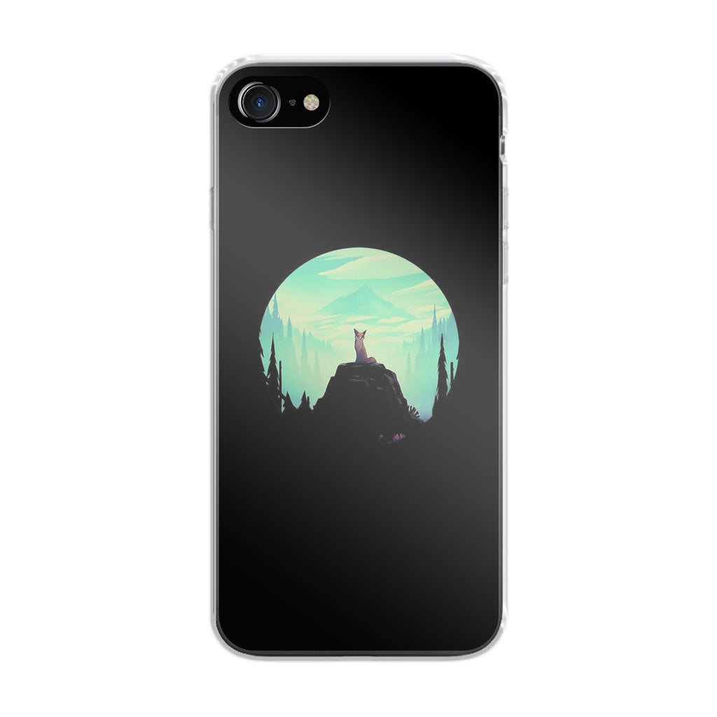 Fox on the Rock iPhone 8 Case