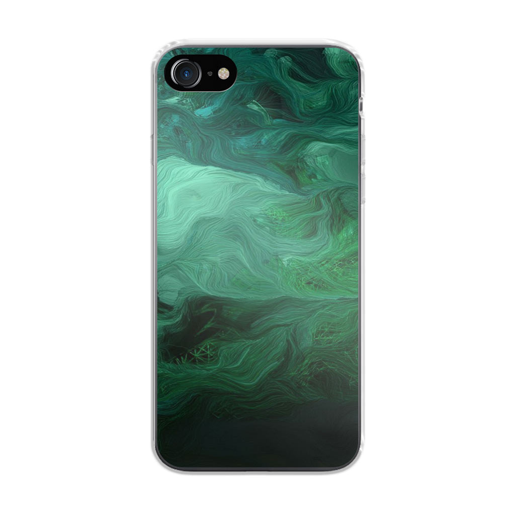 Green Abstract Art iPhone 7 Case