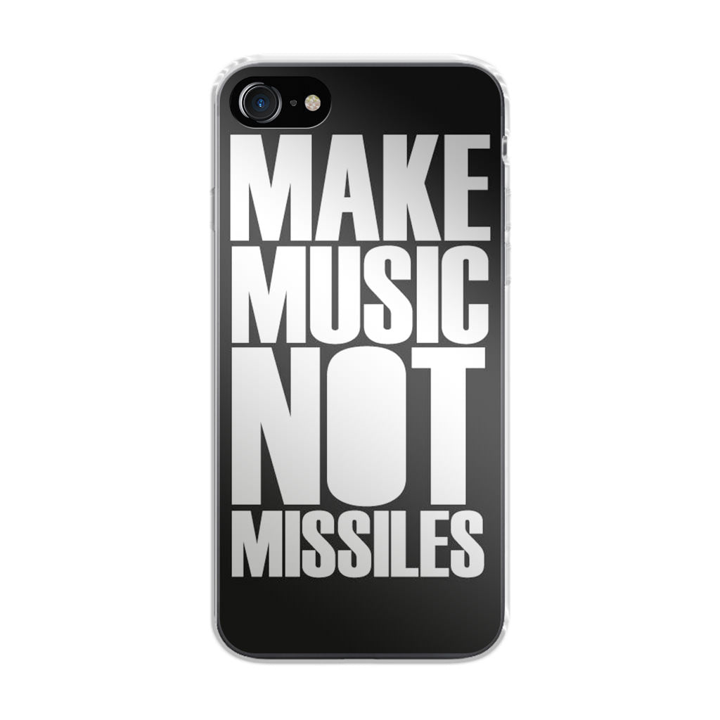 Make Music Not Missiles iPhone 7 Case