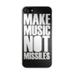 Make Music Not Missiles iPhone 8 Case