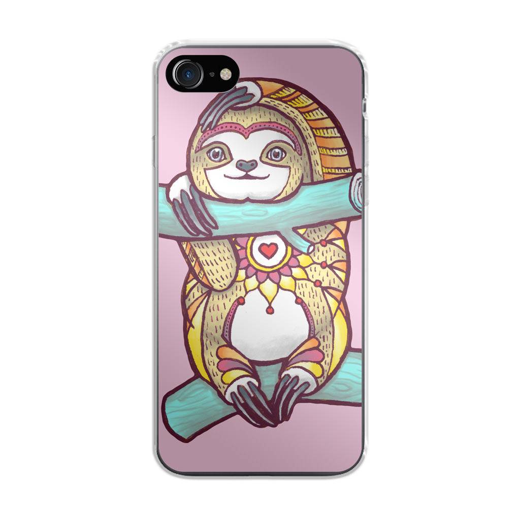 Mandala Sloth iPhone 8 Case
