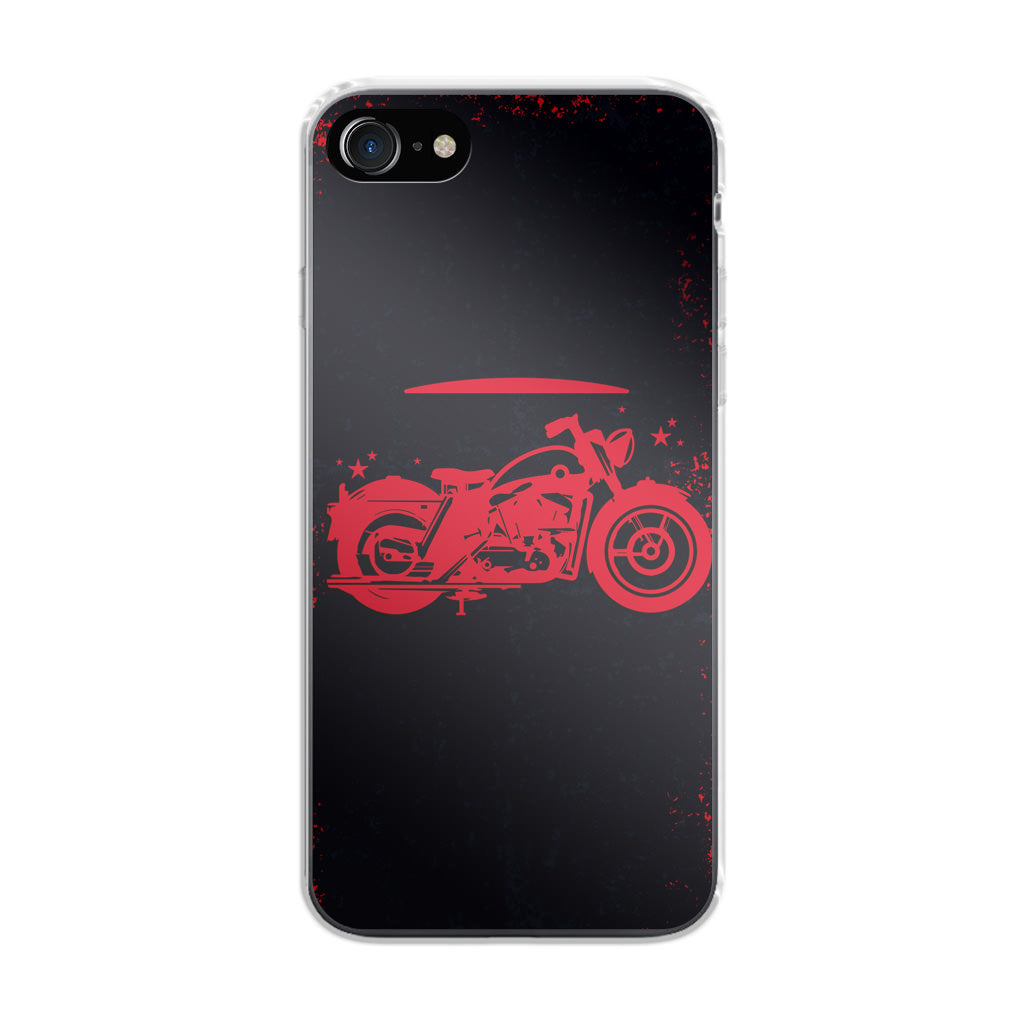 Motorcycle Red Art iPhone 8 Case