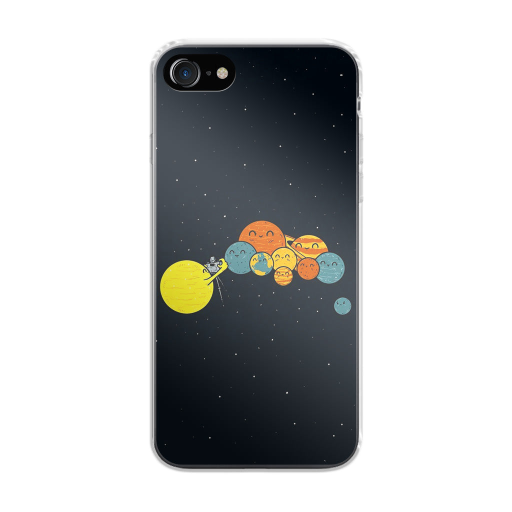 Planet Cute Illustration iPhone 8 Case