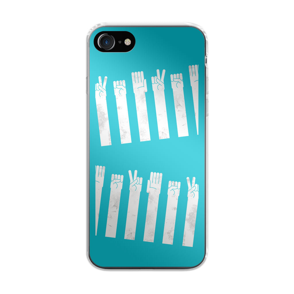 Rock Paper Scissors Zebra Crossing iPhone 8 Case