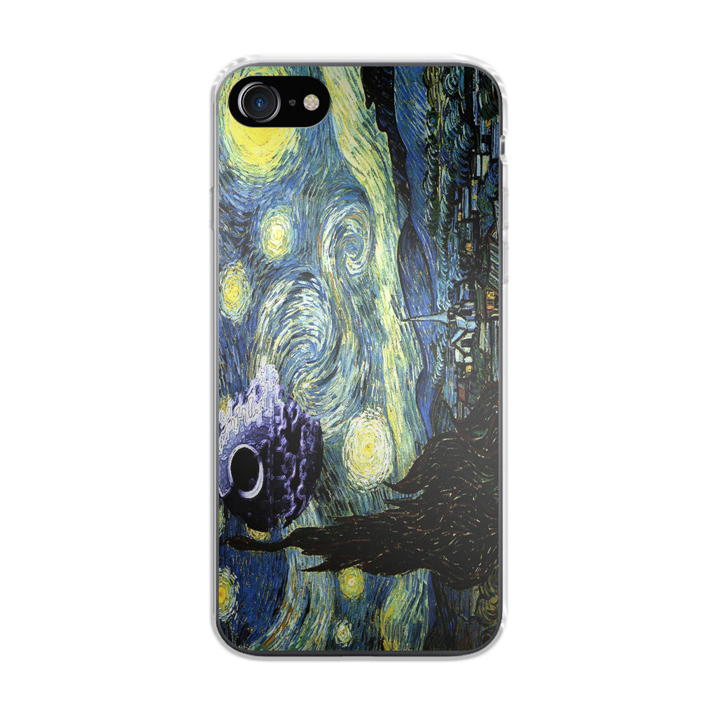 Skellington on a Starry Night iPhone 8 Case