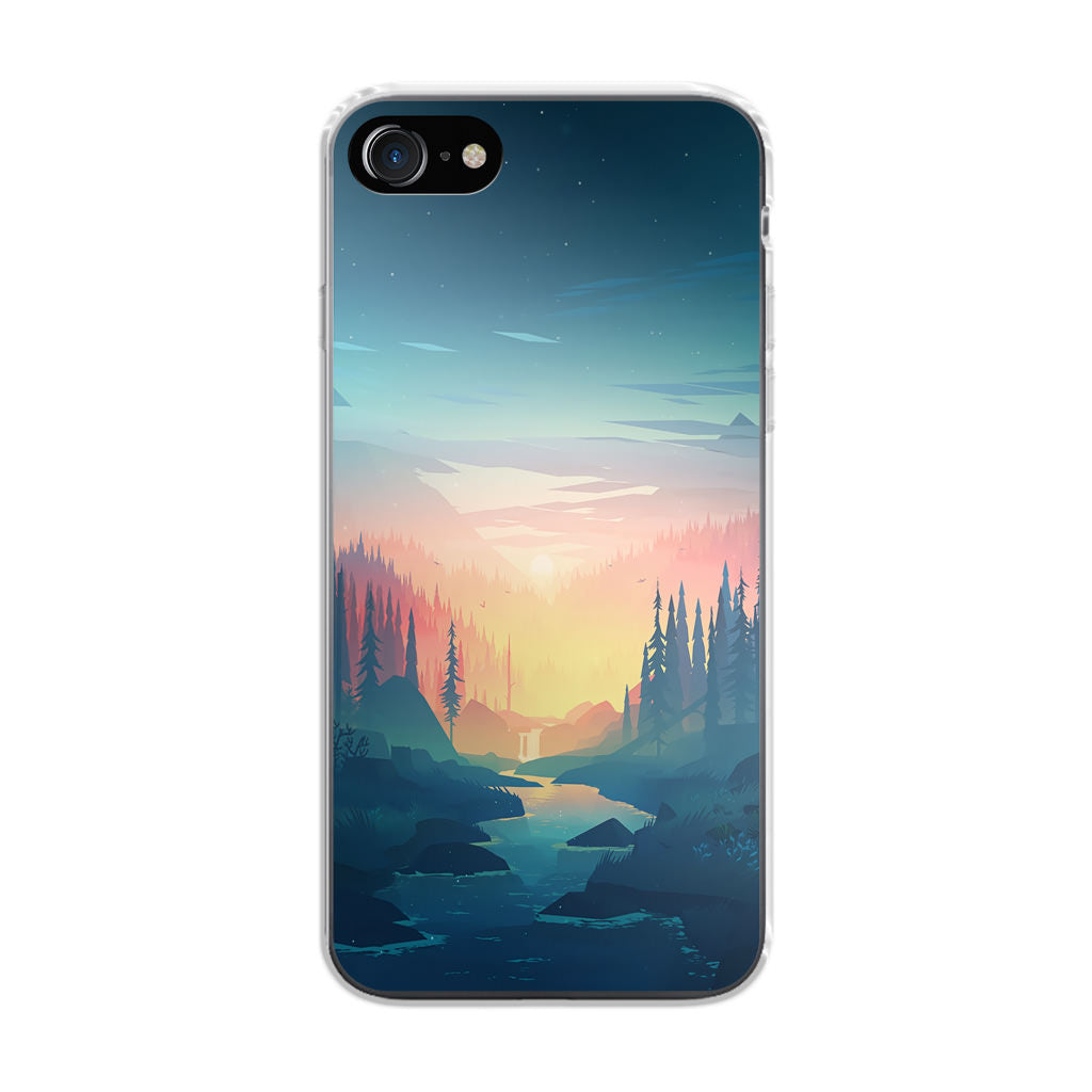 Sunset at The River iPhone 8 Case