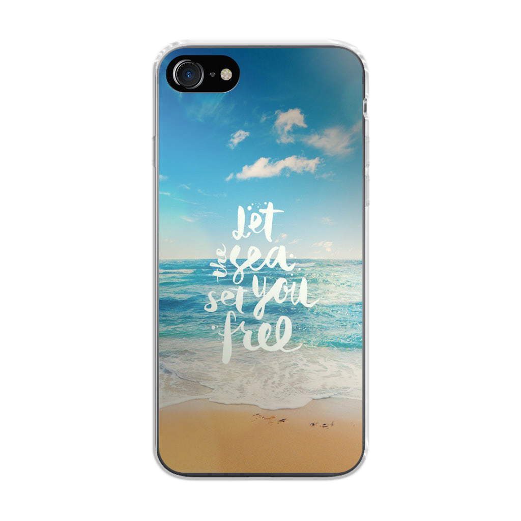 The Sea Set You Free iPhone 8 Case