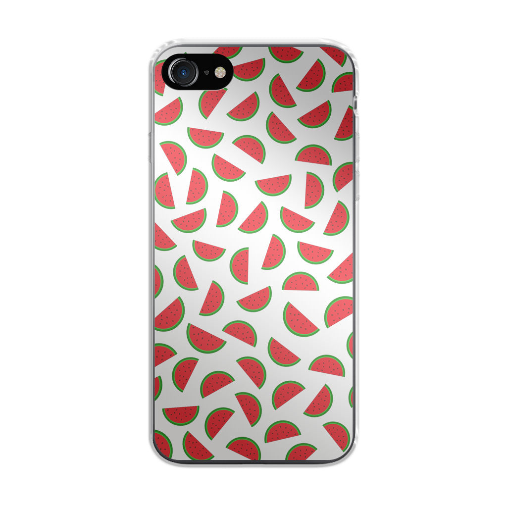 Watermelon Fruit Pattern White iPhone 7 Case