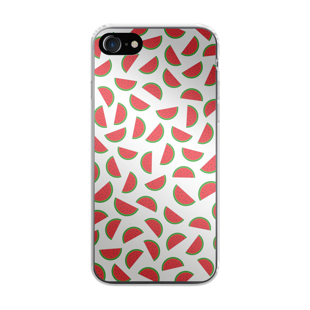 Watermelon Fruit Pattern White iPhone 8 Case