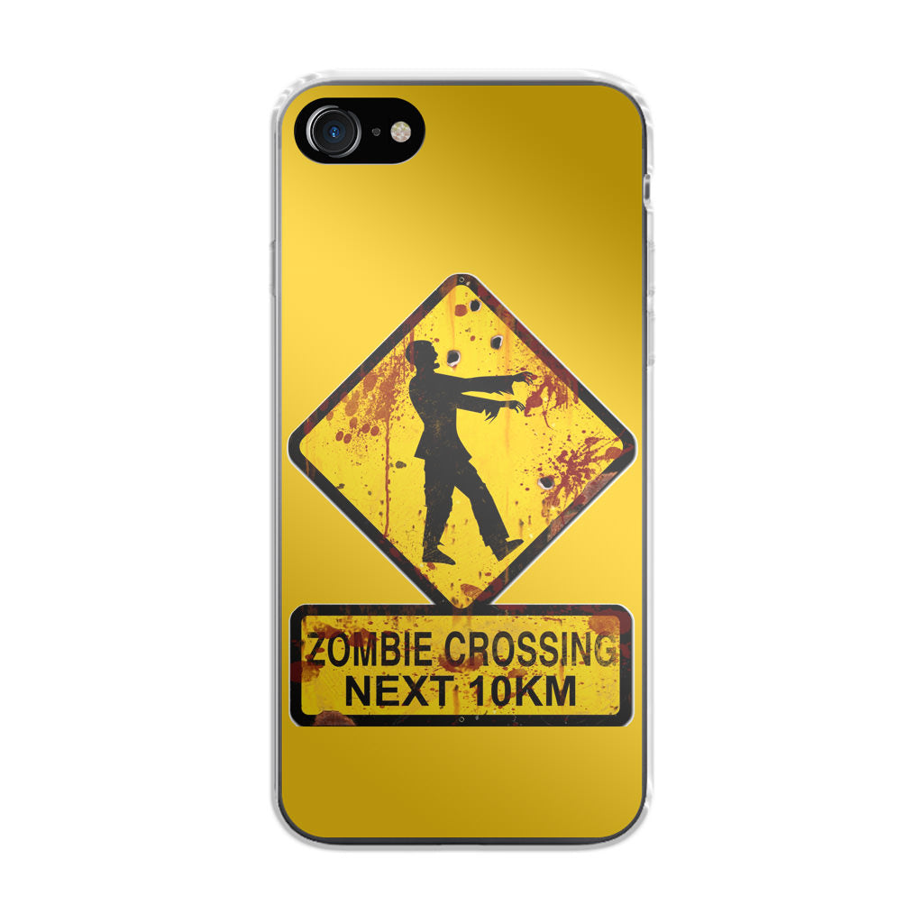 Zombie Crossing Sign iPhone 7 Case