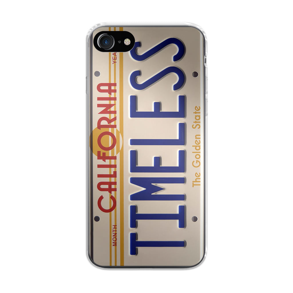 Back to the Future License Plate Timeless iPhone SE 3rd Gen 2022 Case