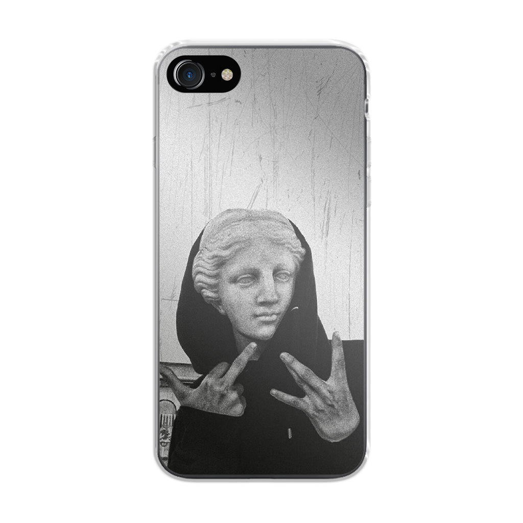 Greek Statue Wearing Hoodie iPhone SE 3rd Gen 2022 Case