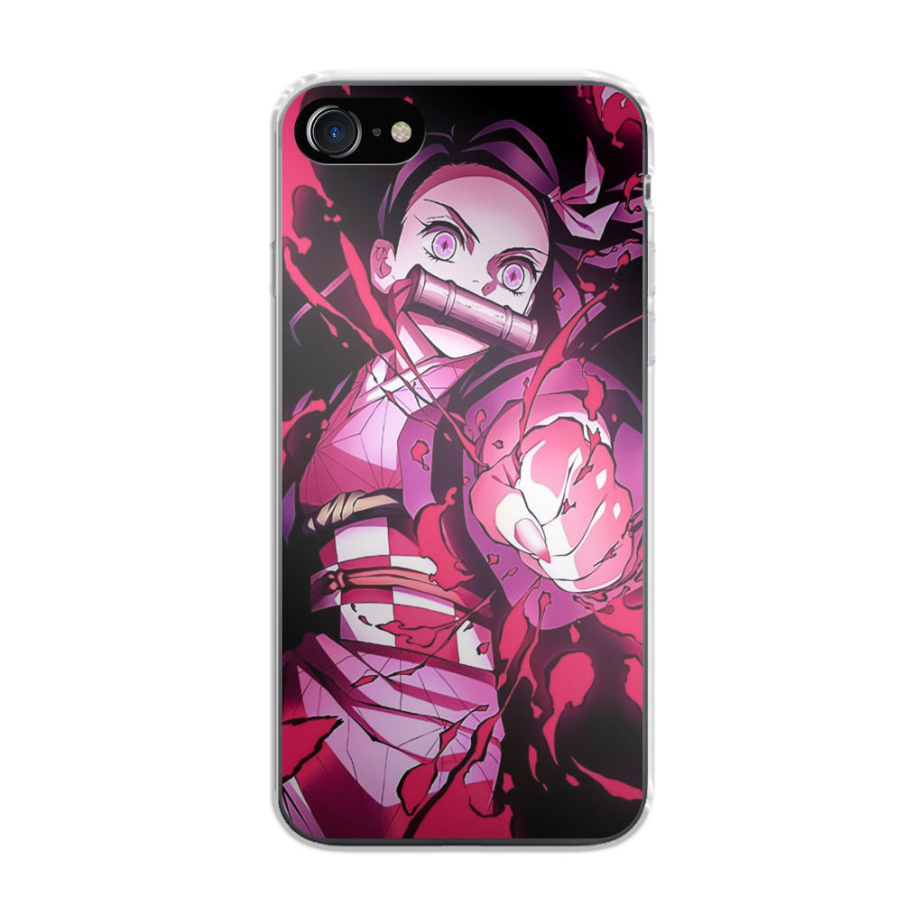 Nezuk0 Blood Demon Art iPhone SE 3rd Gen 2022 Case