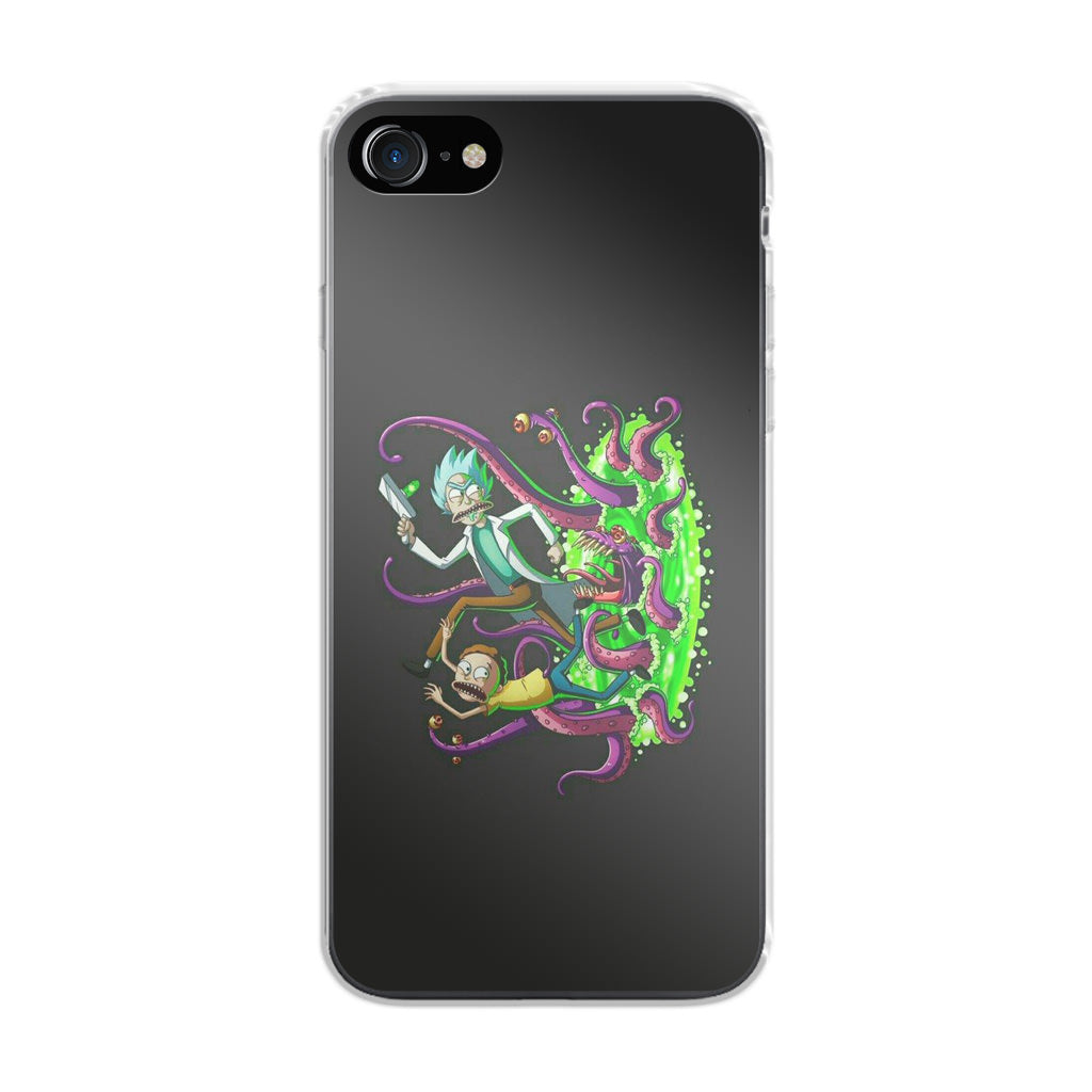 Rick And Morty Pass Through The Portal iPhone SE 3rd Gen 2022 Case