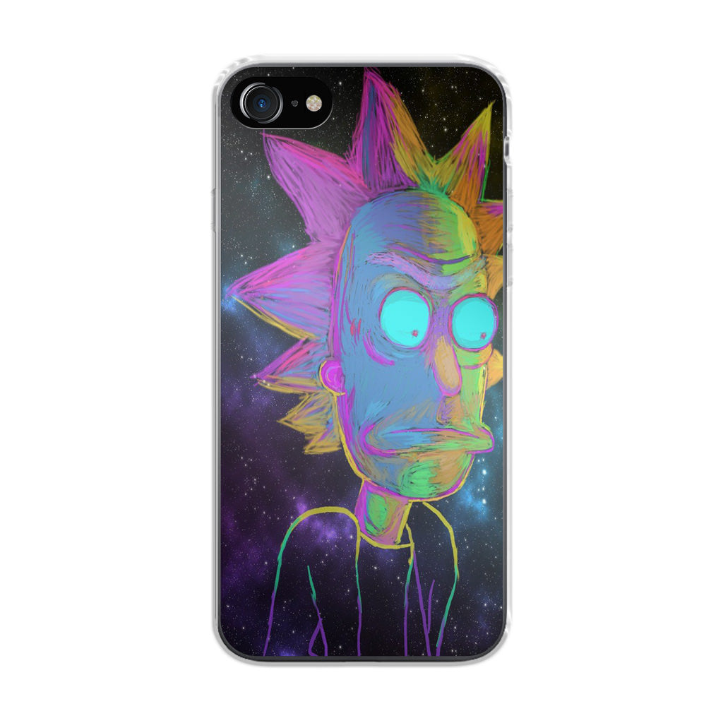 Rick Colorful Crayon Space iPhone SE 3rd Gen 2022 Case