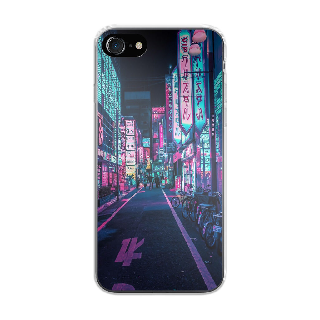 Tokyo Street Wonderful Neon iPhone 8 Case