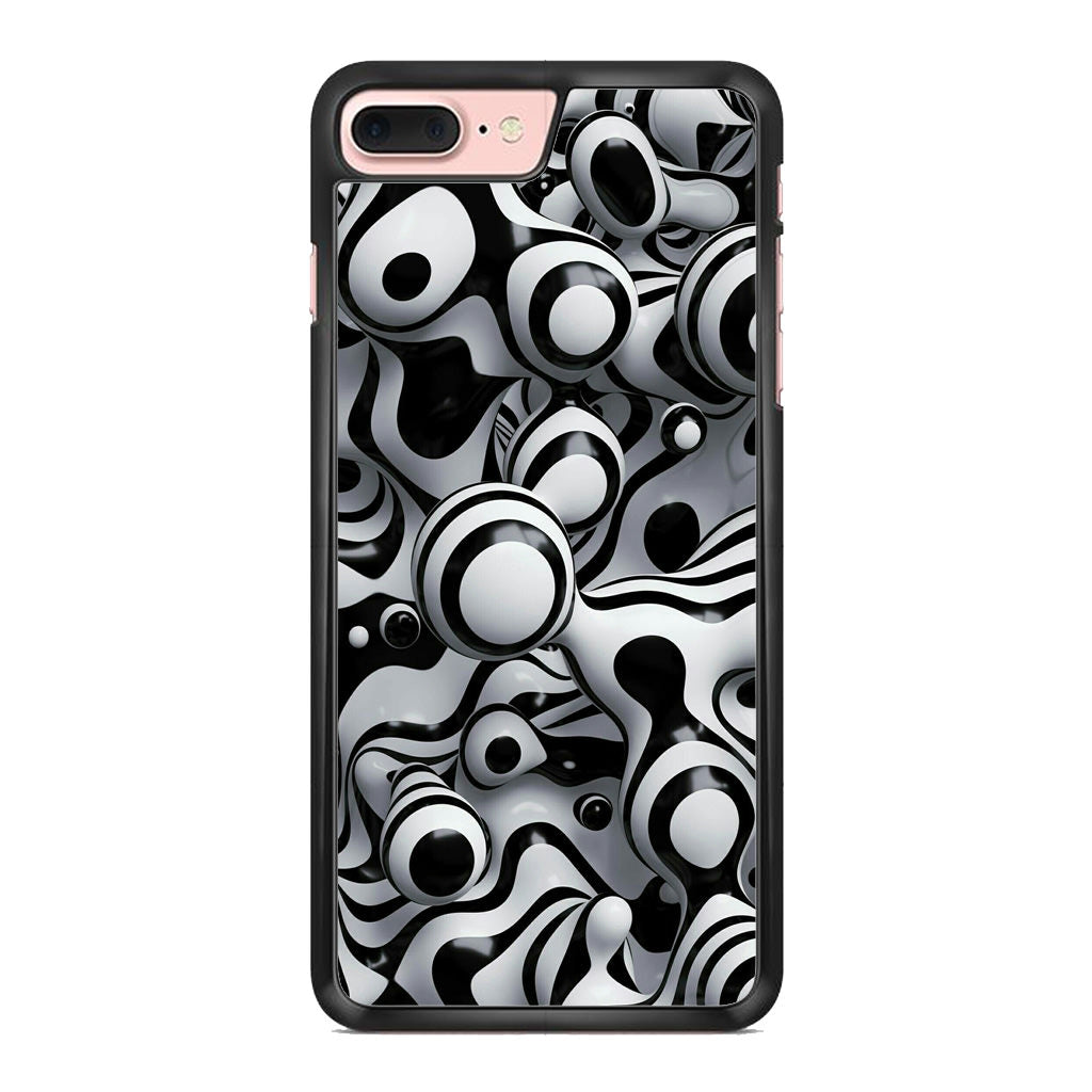 Abstract Art Black White iPhone 8 Plus Case